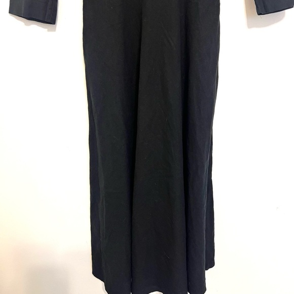 2/$30 Zara - Black 3/4 Length Long Sleeve Midi Dress with Pockets - Picture 4 of 8